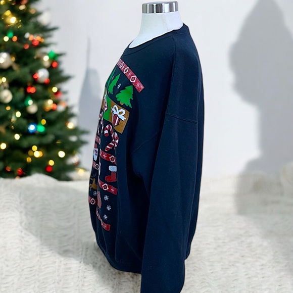 Jerzees Adult Pullover Christmas Holiday Crew Neck Sweatshirt - Picture 5 of 16